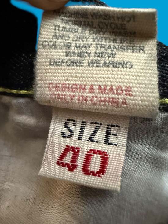 Vintage Evisu Genes Baggy Denim Shorts Size 40 Y2K Embroidered Seagull Jorts - Picture 4 of 13